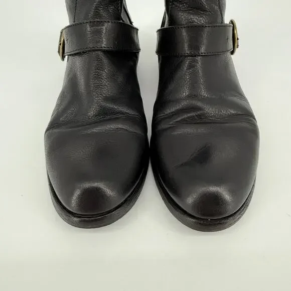 Florentini Baker Womens Ankle Boots Moto Leather Bootie Size 9 EU 39.5 Biker - Picture 3 of 9